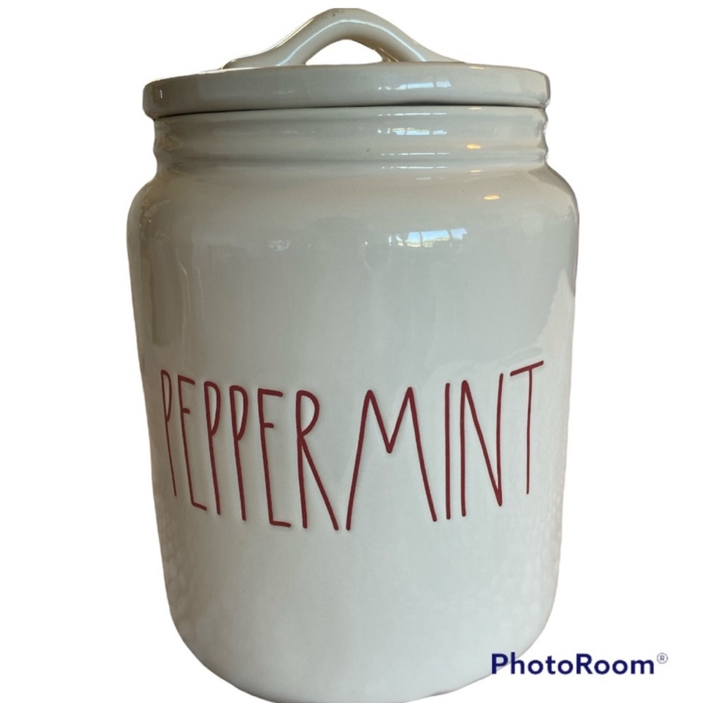 Rae Dunn “PEPPERMINT”‎ Cookie Jar